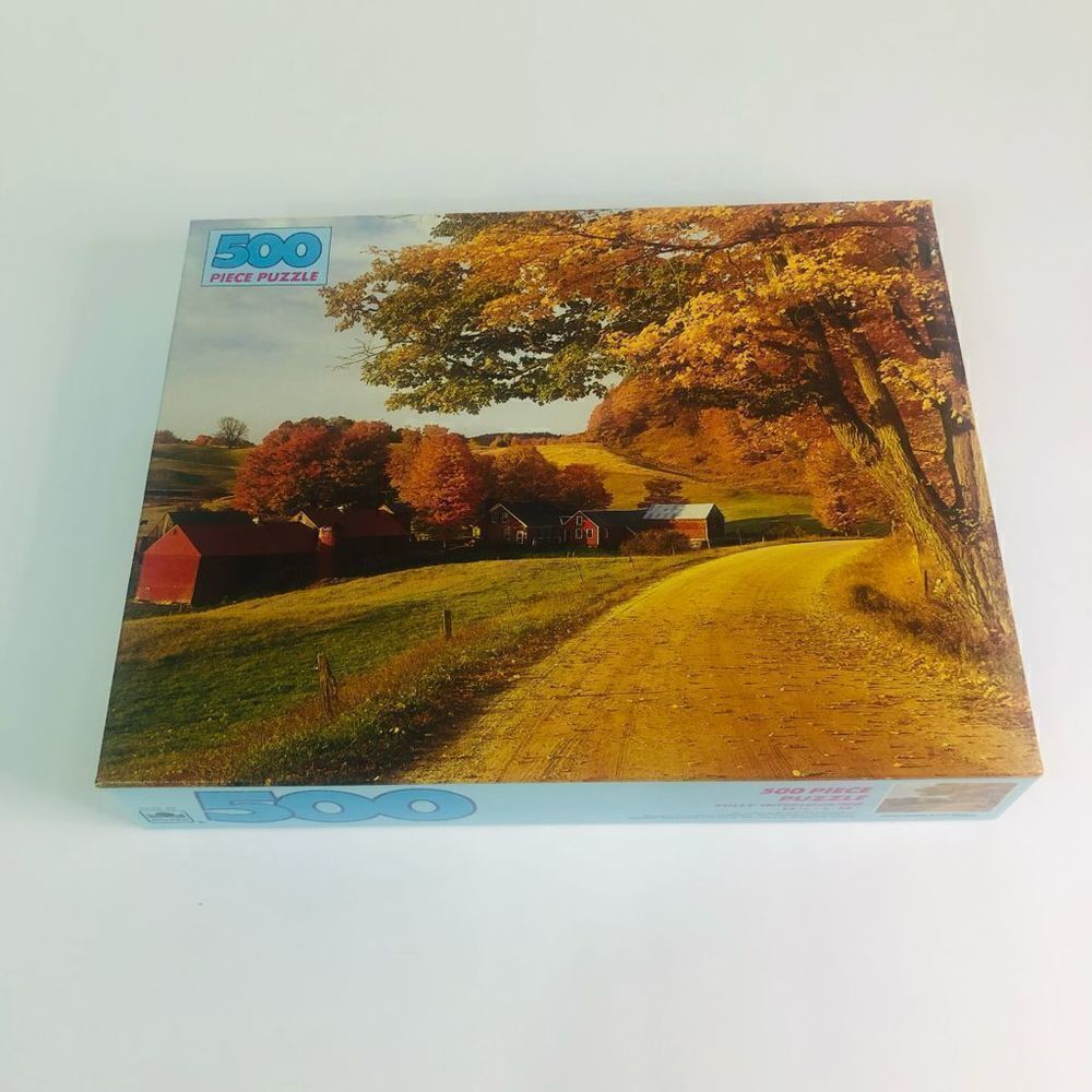 Golden New England‎ Farm 500 Piece Jigsaw Puzzle Autumn Scenic 4646-47